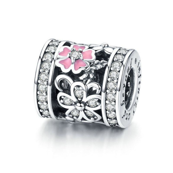 Charms beczka cyrkonie