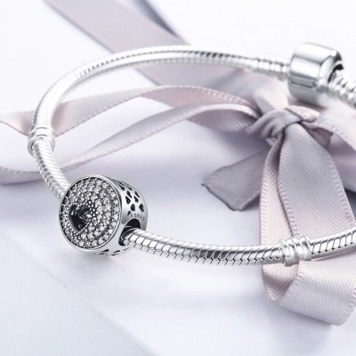 Charms Serce w Blasku Cyrkonii – Srebro 925