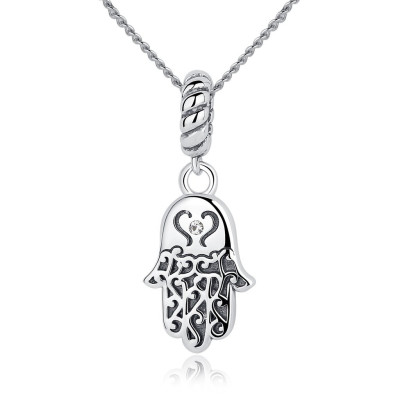 Zawieszka Ręka Fatimy z Cyrkonią – Srebro 925