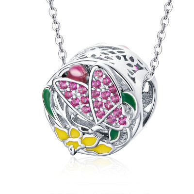 Charms Kolorowy Motyl