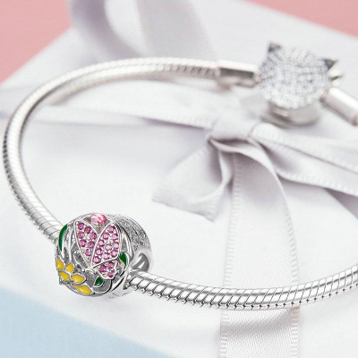 Charms Kolorowy Motyl