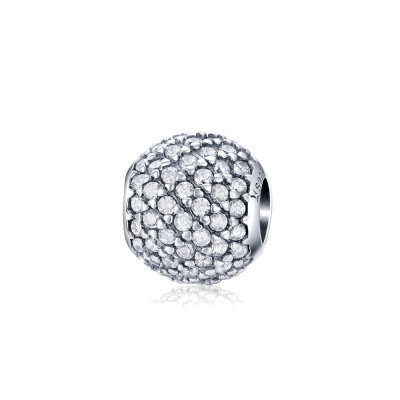 Charms Kula z Cyrkoniami – Srebro 925 Elegancki Blask