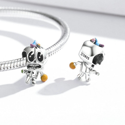 Charms Kolorowy Szkielet – Srebro 925 Emalia