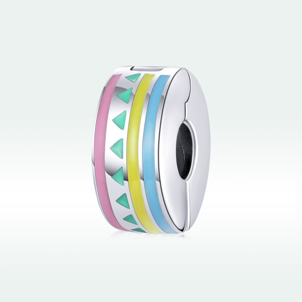 Charms Kolorowy Klips geometryczny