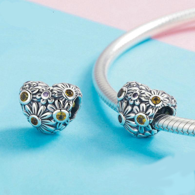 Charms Serce stokrotka